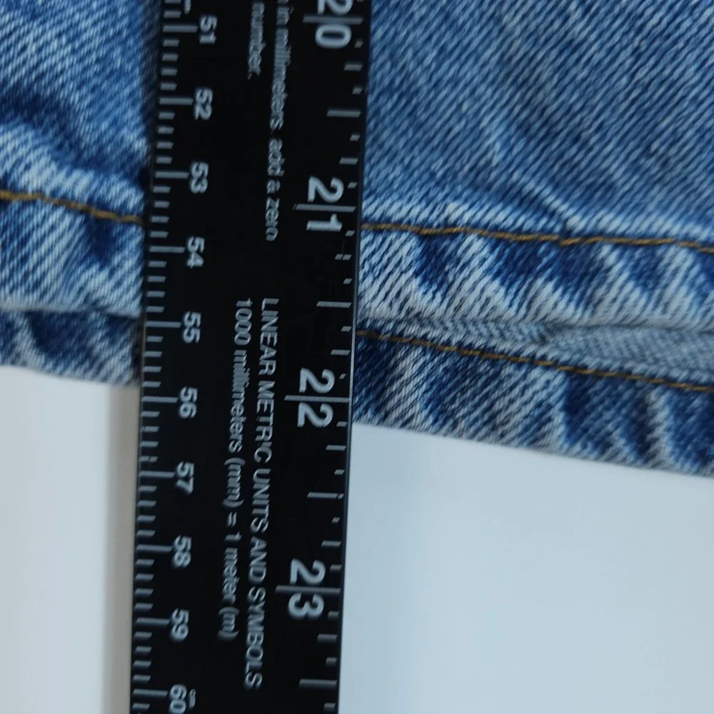 Vintage Levis 550 Shorts Mens 36 Blue Orange Tab Relaxed Fit Denim Streetwear